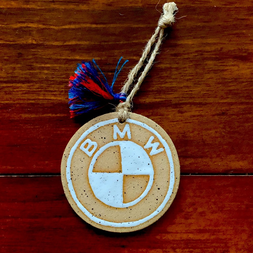 BMW Pottery Ornament